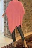 Paloma Oversized Grunge Knit Indian Rose